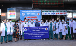 Đội ngũ Y, Bác sĩ Bệnh viện đa khoa An Phước chi viện, hỗ trợ tiếp sức Thành phố Hồ Chí Minh